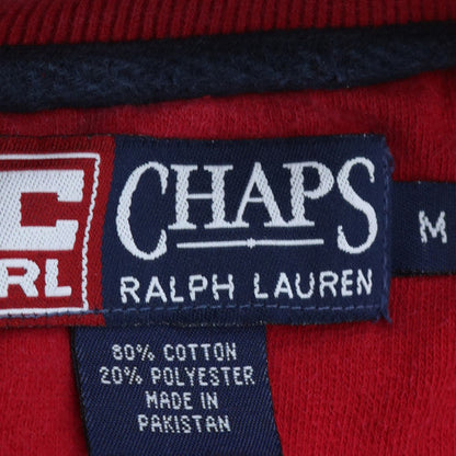 Chaps Ralph Lauren Men's Red Crew Neck Pullover Sweatshirt M