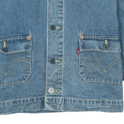 Levi Strauss & Co Women's Blue Denim Button Jacket Size M