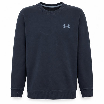 Under Armour Men's Black Medium Pullover Sweatshirt Crew Neck Fleece