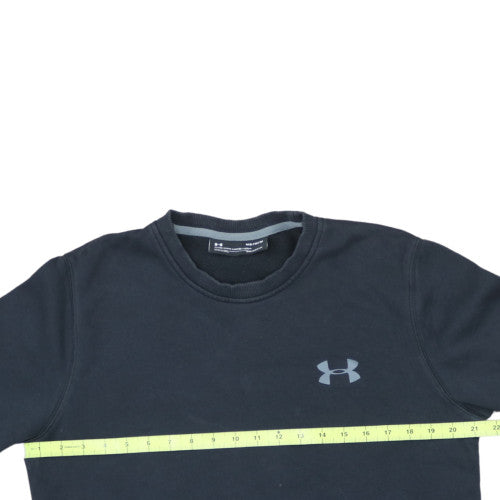 Under Armour Men's Black Medium Pullover Sweatshirt Crew Neck Fleece