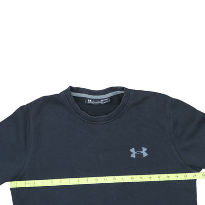 Under Armour Men's Black Medium Pullover Sweatshirt Crew Neck Fleece