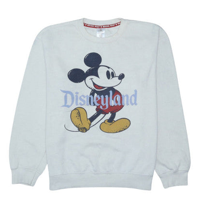 Disney Women’s Grey Mickey Mouse Disneyland Sweatshirt L Crew Neck Pullover