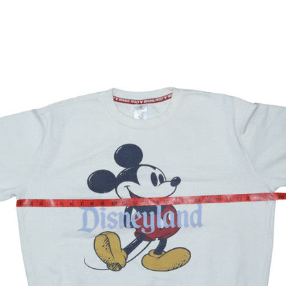 Disney Women’s Grey Mickey Mouse Disneyland Sweatshirt L Crew Neck Pullover