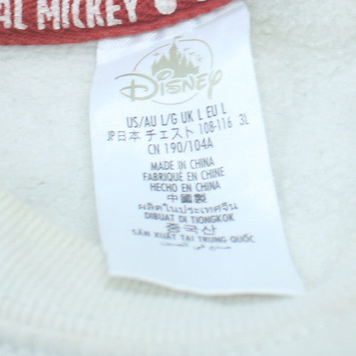 Disney Women’s Grey Mickey Mouse Disneyland Sweatshirt L Crew Neck Pullover