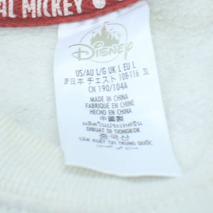 Disney Women’s Grey Mickey Mouse Disneyland Sweatshirt L Crew Neck Pullover