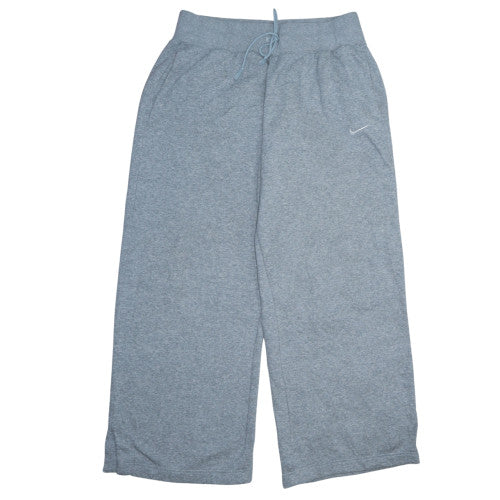 Nike Women’s Grey XL Fleece Sweatpants with Drawstring Waist