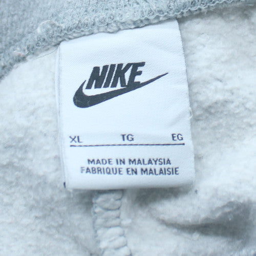 Nike Women’s Grey XL Fleece Sweatpants with Drawstring Waist