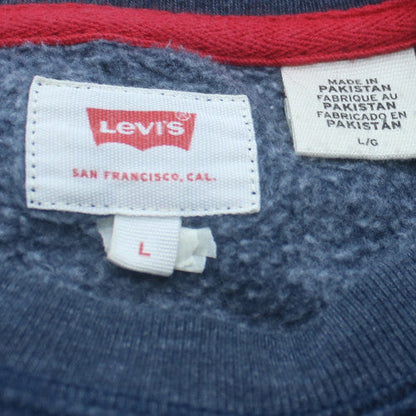Levi's Men's Blue Crew Neck Pullover Sweatshirt Size L