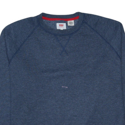 Levi's Men's Blue Crew Neck Pullover Sweatshirt Size L