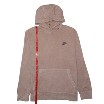 Nike Womens Beige Pullover Hoodie XL Cotton Blend Relaxed Fit