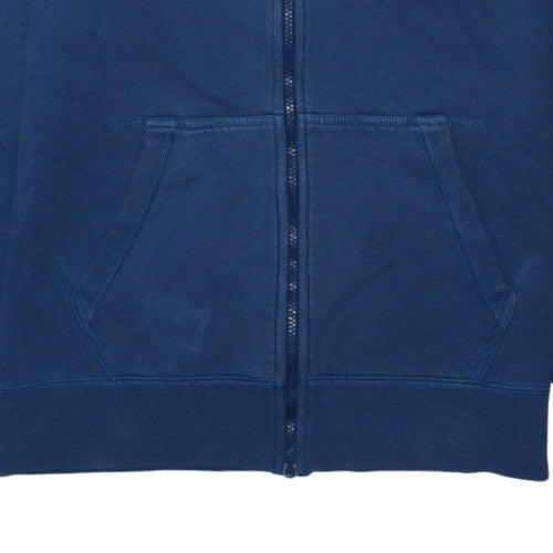 Nike Men's Blue Full Zip Hoodie M Fleece Regular Fit