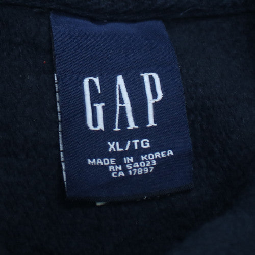 GAP Womens Navy Blue Pullover Hoodie XL Hooded Logo Sweatshirt