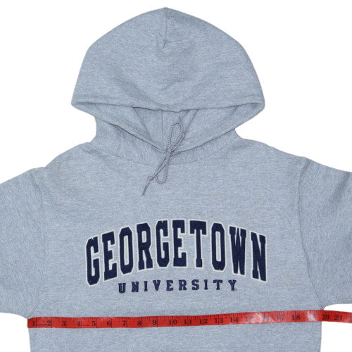 Champion Women's Grey Georgetown University Pullover Hoodie Size S