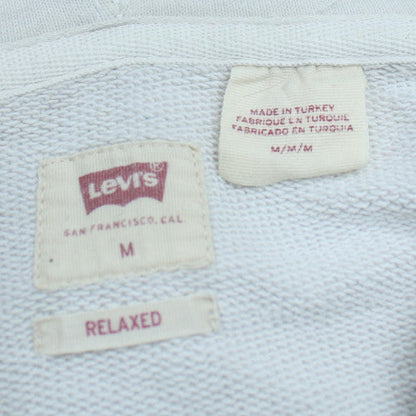 Levi's Womens White Relaxed Fit Pullover Hoodie Size M