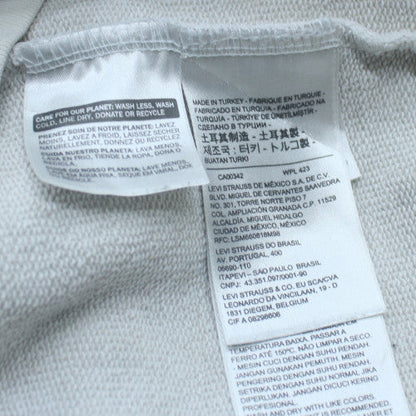 Levi's Womens White Relaxed Fit Pullover Hoodie Size M