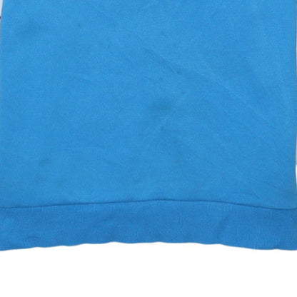 Fila Mens Blue Crew Neck Logo Sweatshirt Size M Pullover