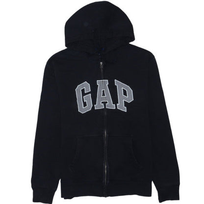 GAP Womens Black Full Zip Hoodie M Hooded Sweatshirt