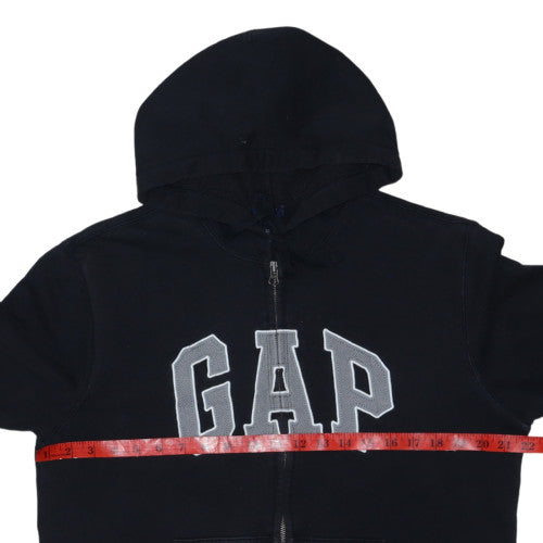 GAP Womens Black Full Zip Hoodie M Hooded Sweatshirt