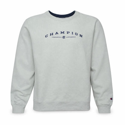 Champion Mens Beige XL Crew Neck Embroidered Logo Sweatshirt