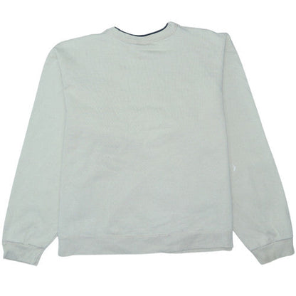 Champion Mens Beige XL Crew Neck Embroidered Logo Sweatshirt