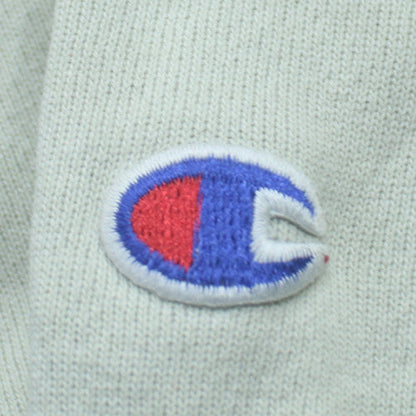 Champion Mens Beige XL Crew Neck Embroidered Logo Sweatshirt