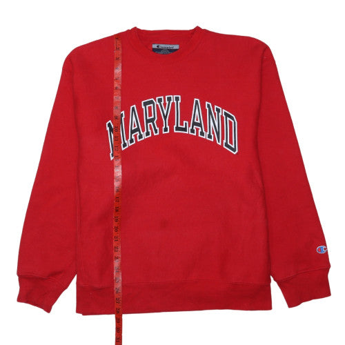 Champion Men's Red Maryland College Graphic Sweatshirt XL