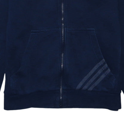 Adidas Men’s Blue Full Zip Hooded Sweatshirt M Sports Fleece
