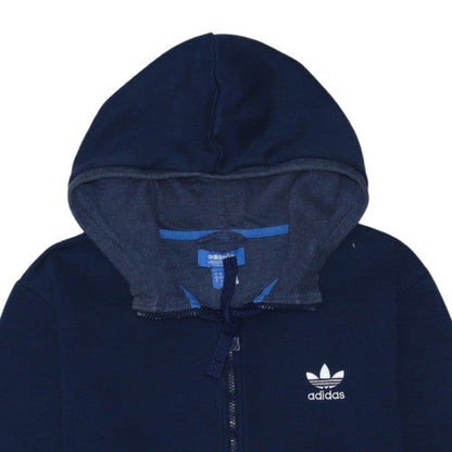 Adidas Men’s Blue Full Zip Hooded Sweatshirt M Sports Fleece