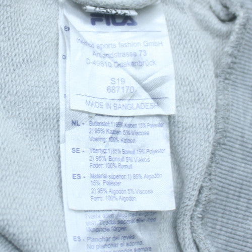 Fila Women’s Grey Black Colourblock Pullover Hoodie Size M
