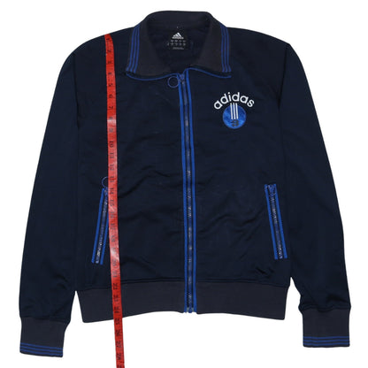 Adidas Men's Blue Full Zip Sweatshirt Size M Embroidered Logo