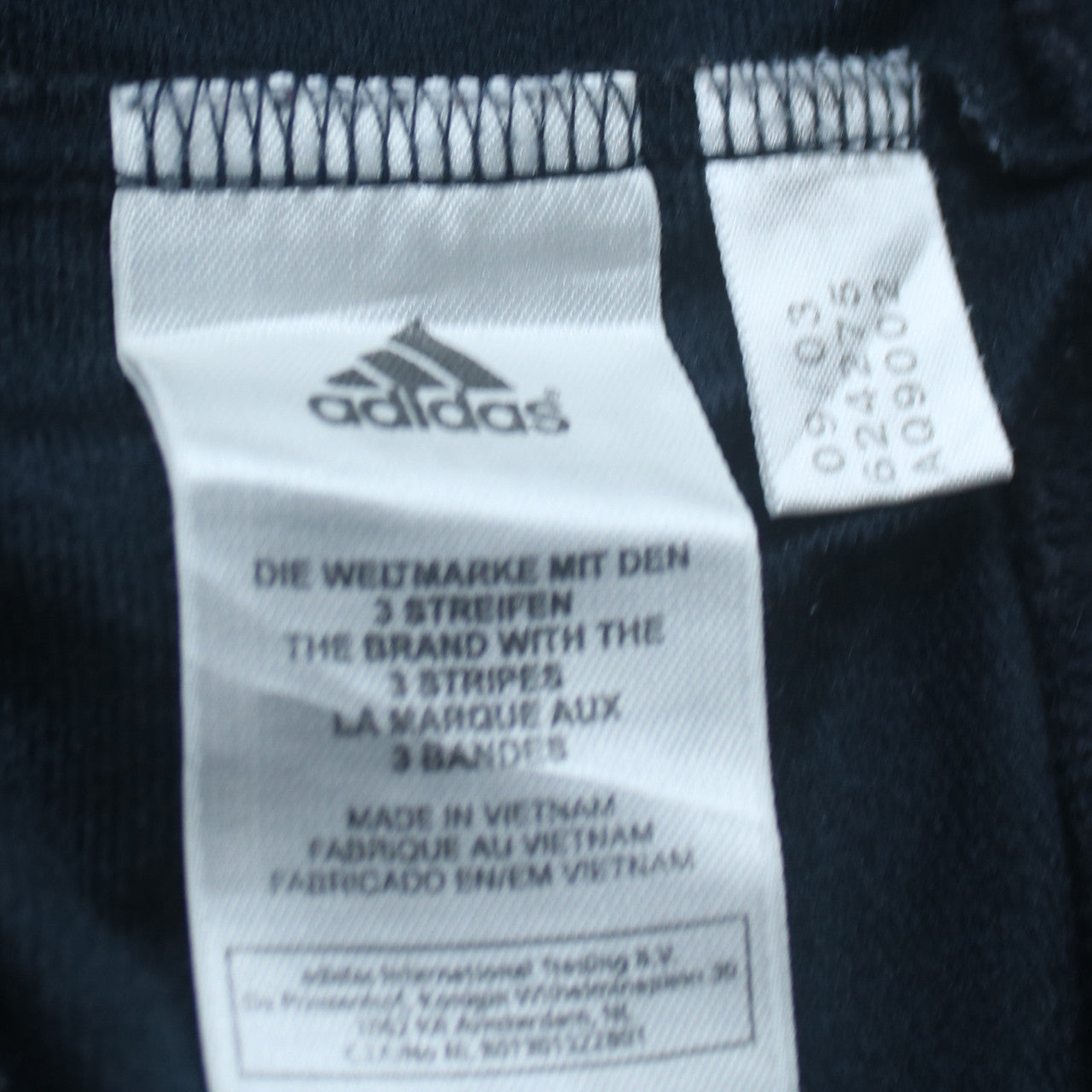 Adidas Men's Blue Full Zip Sweatshirt Size M Embroidered Logo