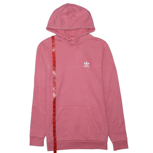 Adidas Womens Pink XS Pullover Hoodie With Logo Detail