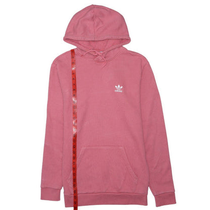 Adidas Womens Pink XS Pullover Hoodie With Logo Detail