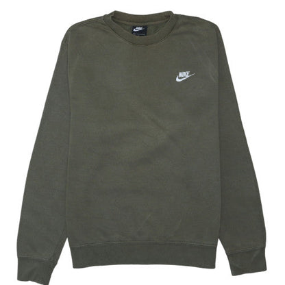Nike Men's Green Crew Neck Pullover Sweatshirt Size M