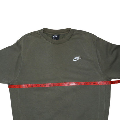 Nike Men's Green Crew Neck Pullover Sweatshirt Size M