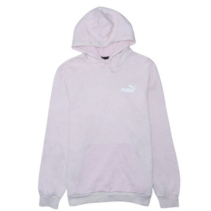 Puma Womens Pink Pullover Hoodie Medium Cotton Blend Casual