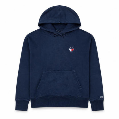 Tommy Jeans Men’s Blue Pullover Hoodie M Embroidered Logo