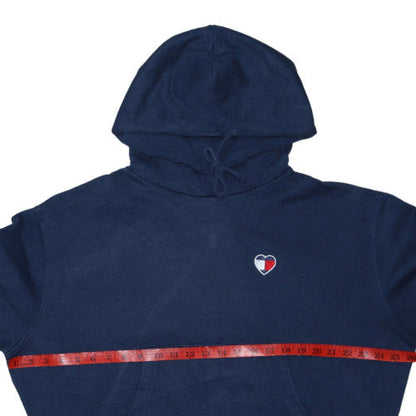 Tommy Jeans Men’s Blue Pullover Hoodie M Embroidered Logo