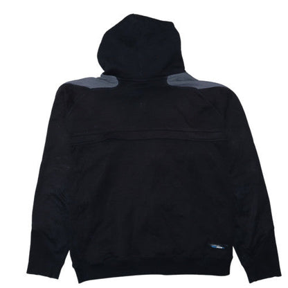 Nike Men's Black Full Zip Hoodie L Regular Fit Sports Fleece