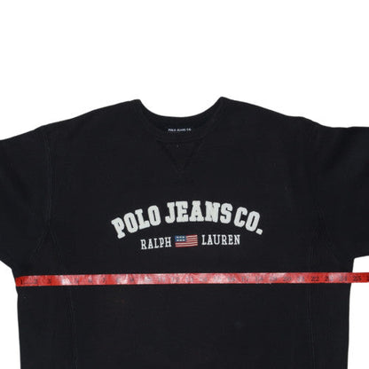 Ralph Lauren Polo Jeans Co. Black Men's Large Crew Neck Sweatshirt