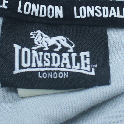 Lonsdale Women Blue Pullover Hoodie Size L Cotton Blend