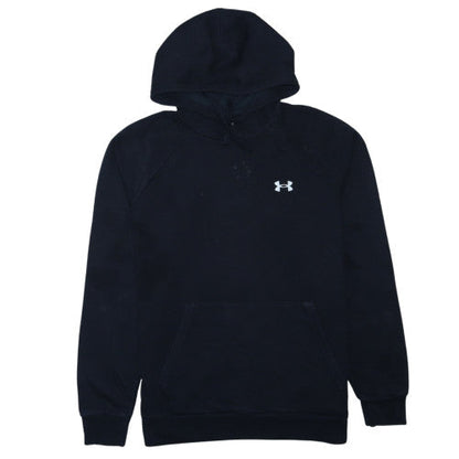 Under Armour Men's Black Pullover Hoodie Size M Relaxed Fit Fleece Sweatshirt