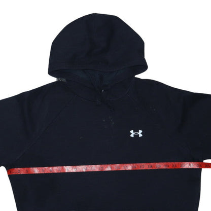 Under Armour Men's Black Pullover Hoodie Size M Relaxed Fit Fleece Sweatshirt