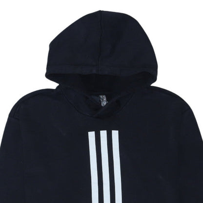 Adidas Men's Black Pullover Hoodie L Sports Graphic Cotton