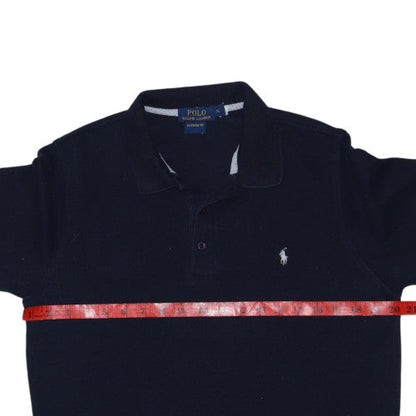 Polo Ralph Lauren Men's Black Long Sleeve Custom Fit Polo Shirt XL