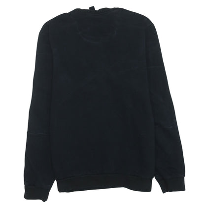 Adidas Men’s Black Sweatshirt M Pullover Crew Neck Logo Sportswear
