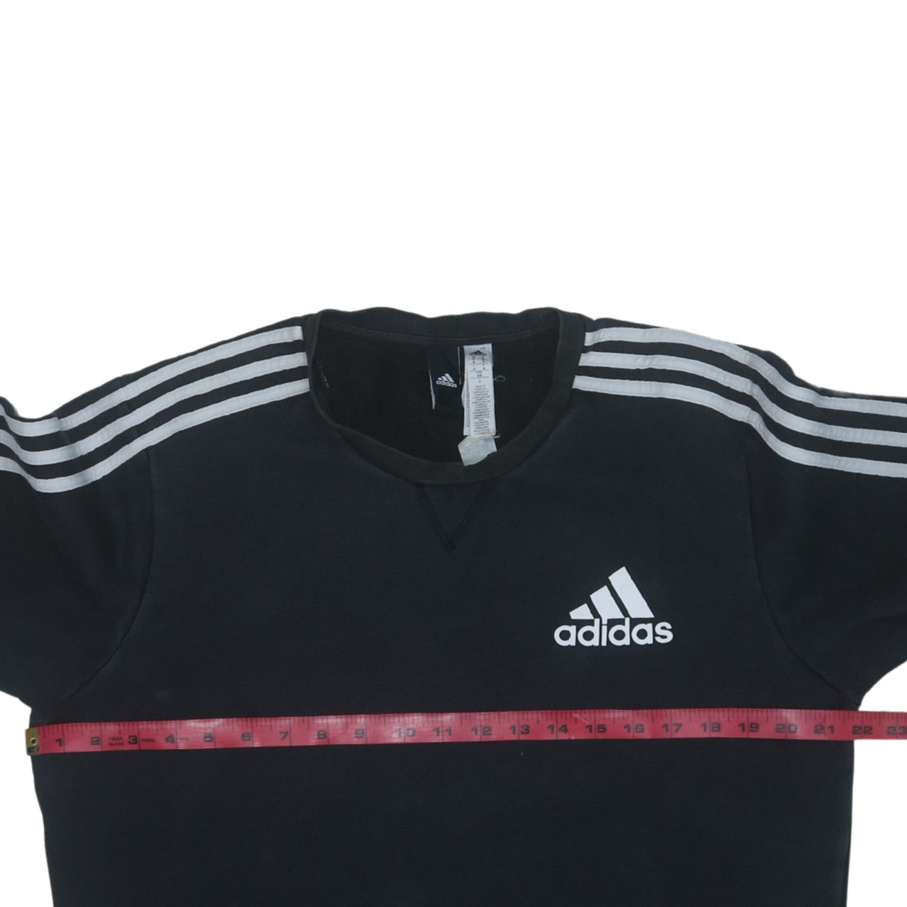 Adidas Men’s Black Sweatshirt M Pullover Crew Neck Logo Sportswear