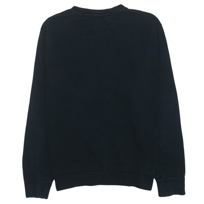 Nike Men's Black Embroidered Logo Crew Neck Sweatshirt M