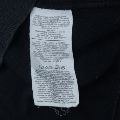 Nike Men's Black Embroidered Logo Crew Neck Sweatshirt M