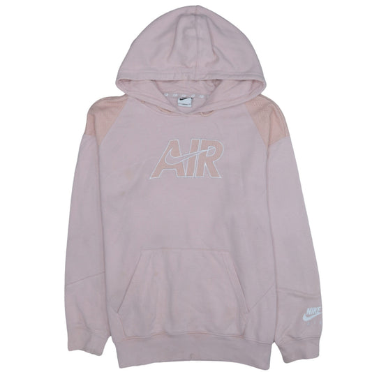 Nike Women’s Pink Pullover Hoodie Small AIR Logo Casual Hooded Sweatshirt